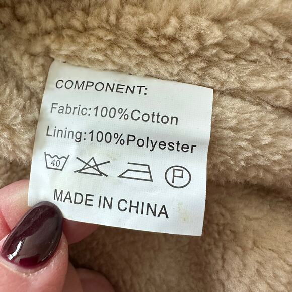 NEW Foxtrot Outerwear Trucker Jacket Thermal Fleece Lined Black Tan Men's XXL - Picture 11 of 16